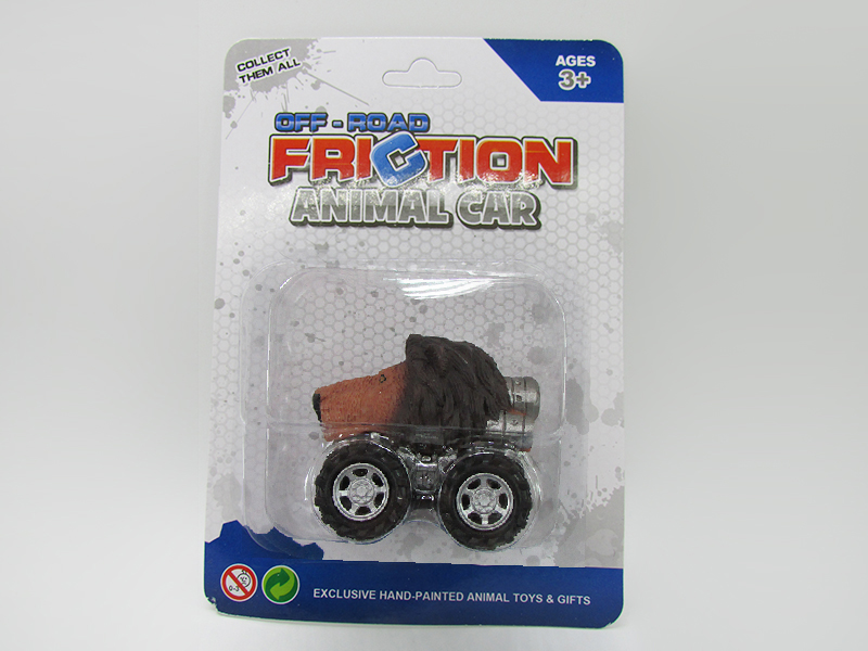 Friction/Pull Back Animal Car - Male Lion