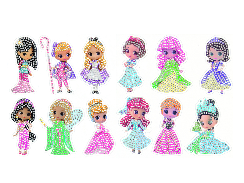 DIY Princess Diamond Painting Sticker Set