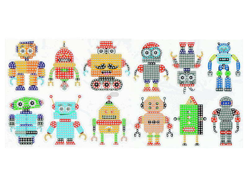 DIY Robot Diamond Painting Sticker Set