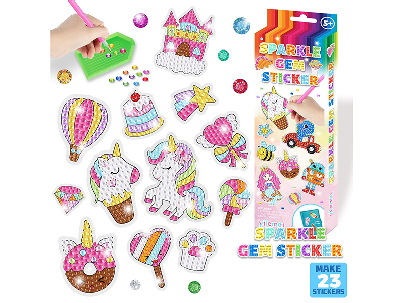 DIY Sparkle Gem Sticker - Unicorn Series