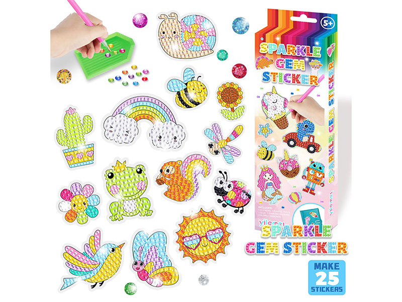 DIY Sparkle Gem Sticker - Garden Series