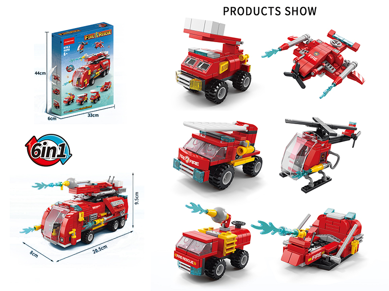 Fire Rescue Small Particles Building Blocks 439pcs