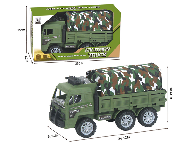 Friction Military Canvas Truck