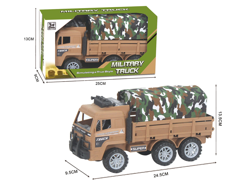 Friction Military Canvas Truck