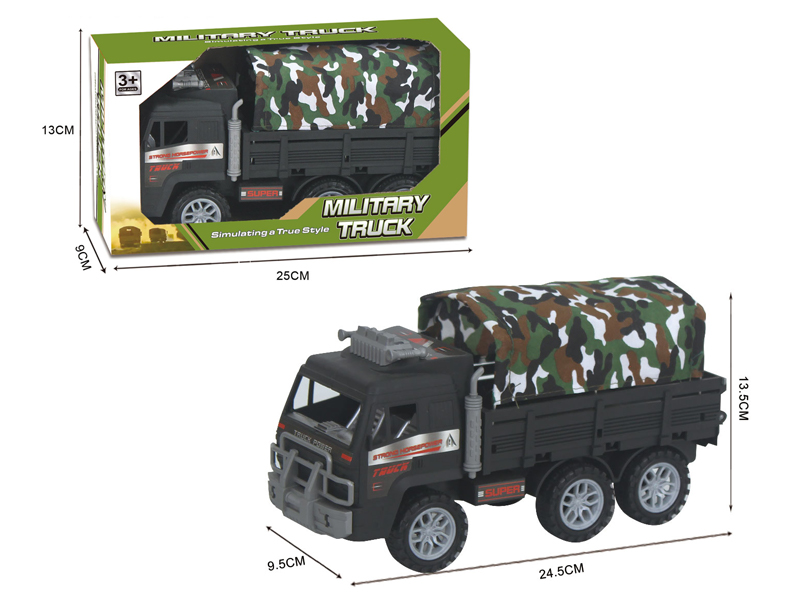 Friction Military Canvas Truck