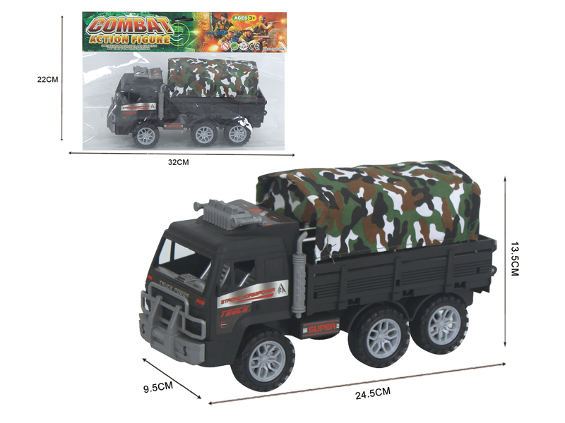 Friction Military Canvas Truck