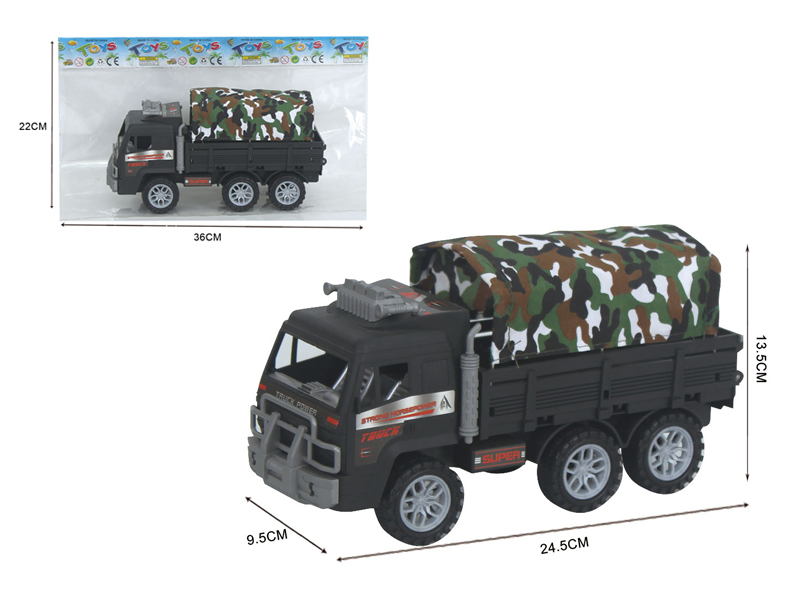 Friction Military Canvas Truck