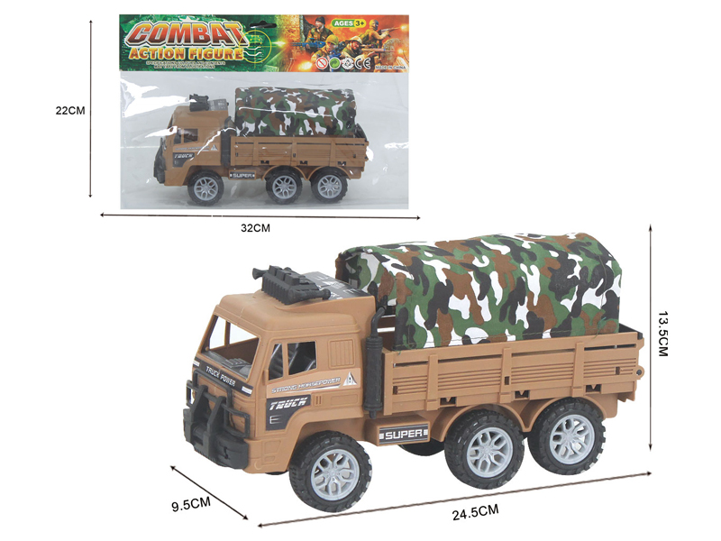 Friction Military Canvas Truck