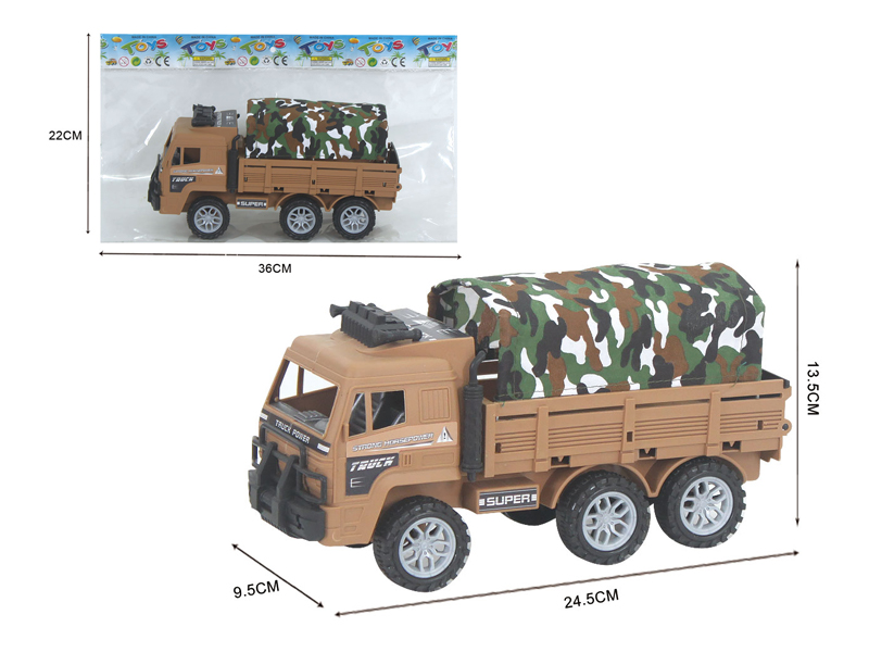 Friction Military Canvas Truck