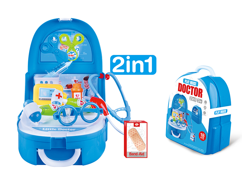 18pcs Doctor Play Set Backpack Toys
