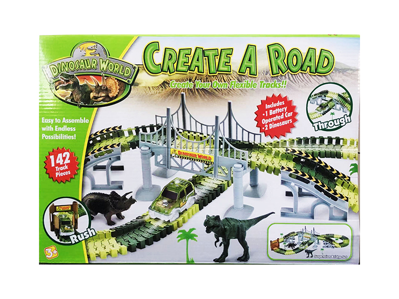 Solid Color Dinosaur Theme Rail Car