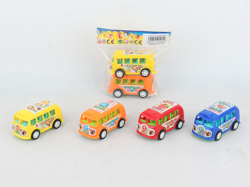 Pull Back Bus 2pcs