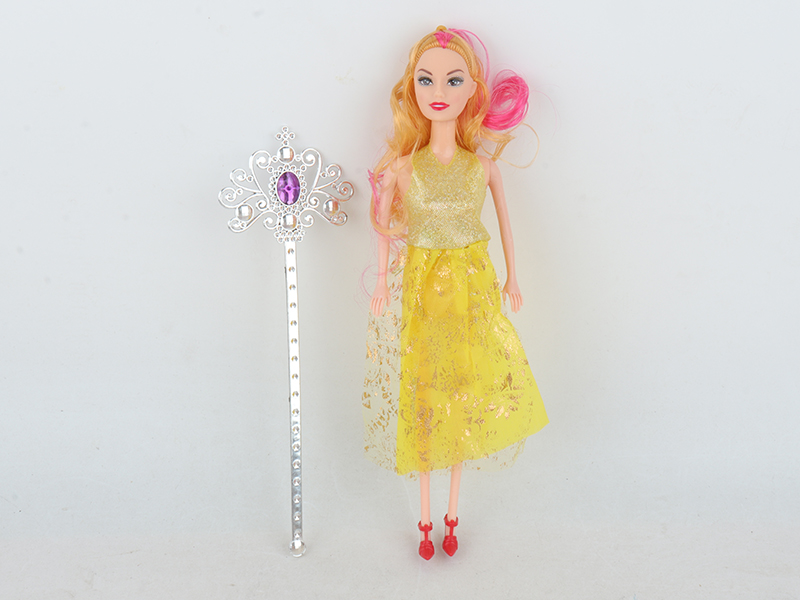 11.5 Inch Solid Doll With Magic Wand
