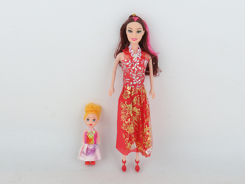 11.5 Inch Solid Doll With Small Doll