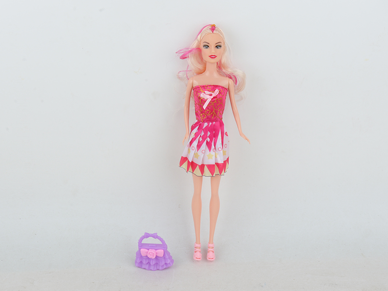 11.5 Inch Solid Doll With Handbag