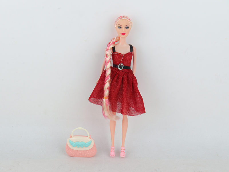 11.5 Inch Solid Doll With Handbag