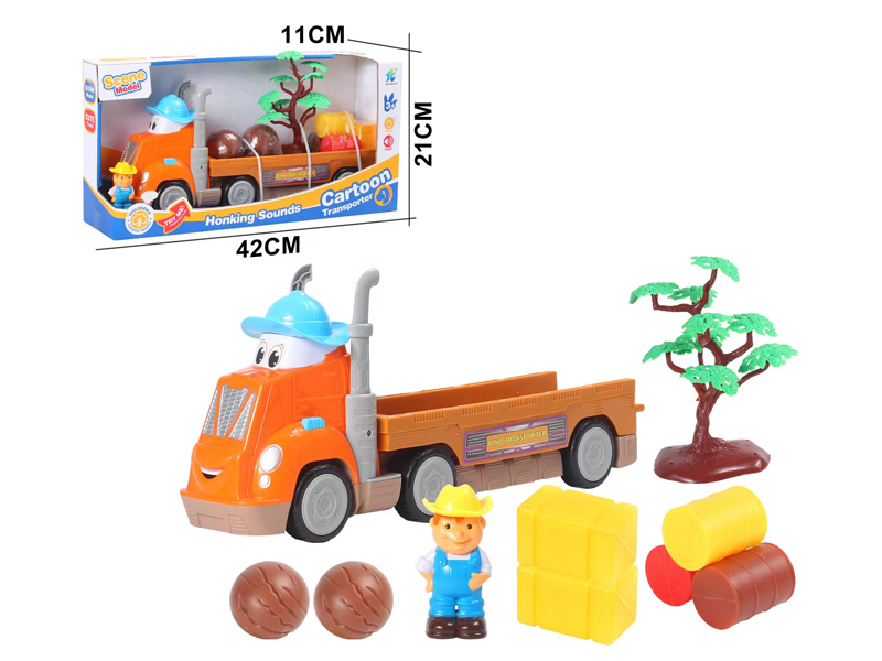 Cartoon Slide Transport Set With Light And Sound