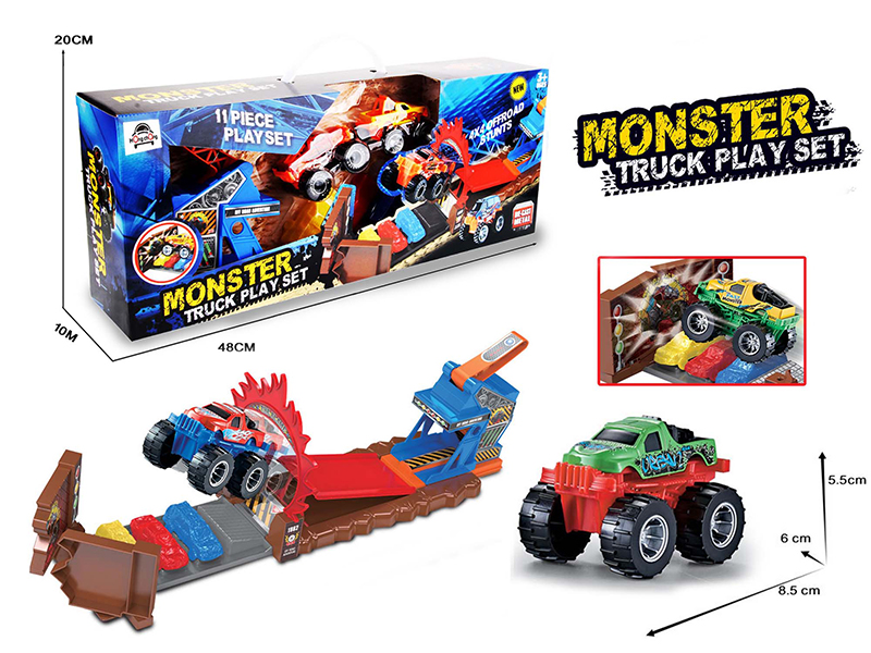 Alloy Monster Truck Play Set 11pcs