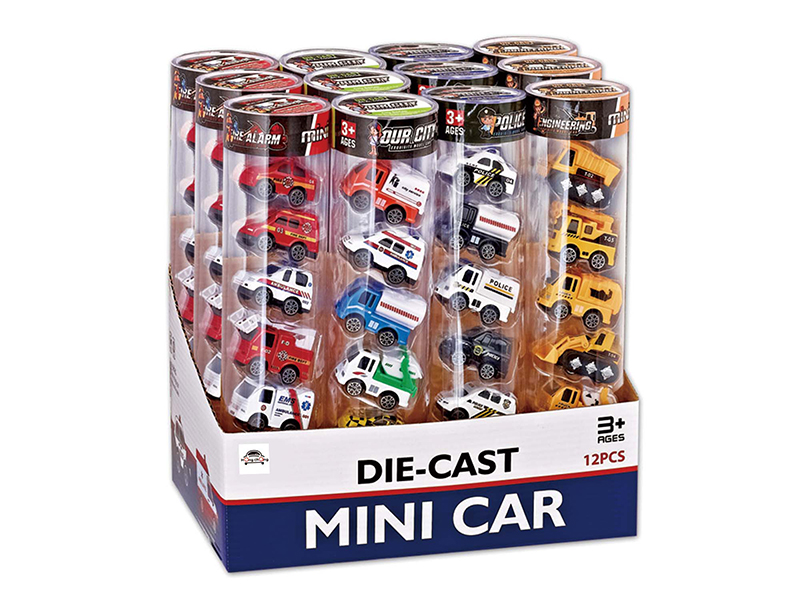 6pcs Mini Alloy Cars 12 Cylinder