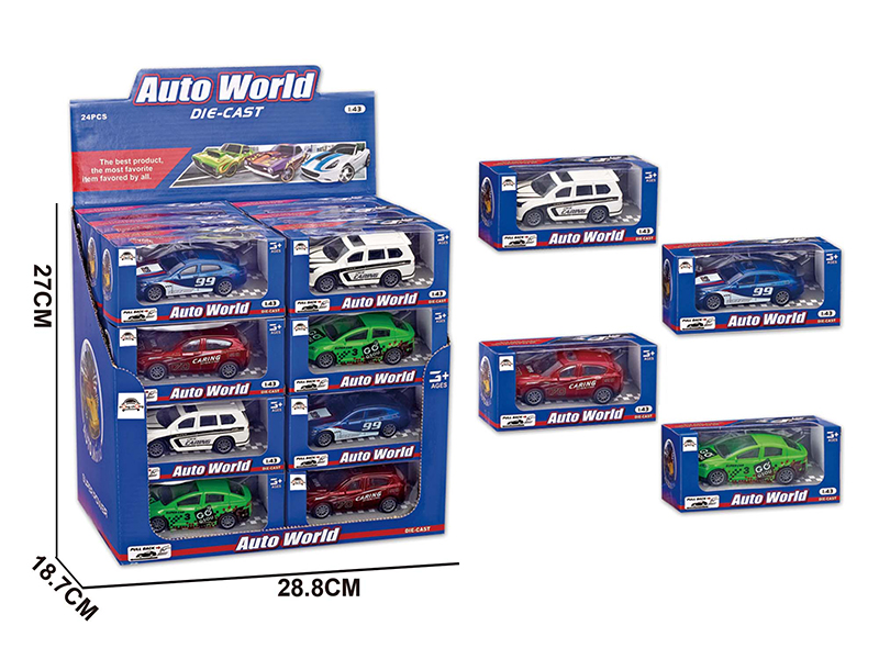 1:43 Pull Back Alloy Off-Road Vehicle 24PCS