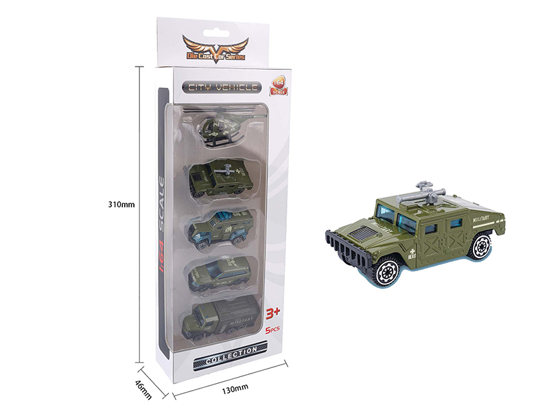 1:64 Slide Alloy Military Trucks Series