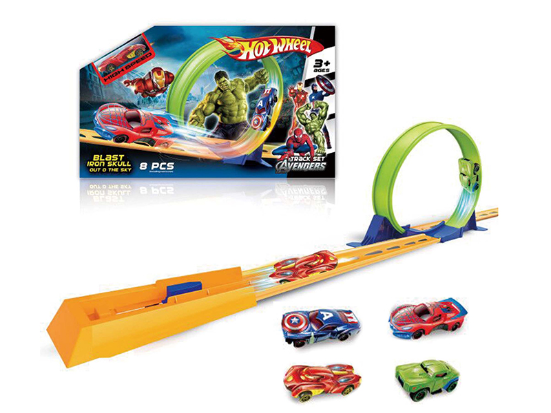 The Avengers Alloy Car Track Set