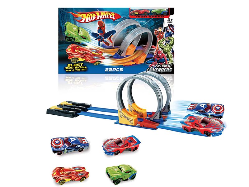 The Avengers Alloy Car Track Set