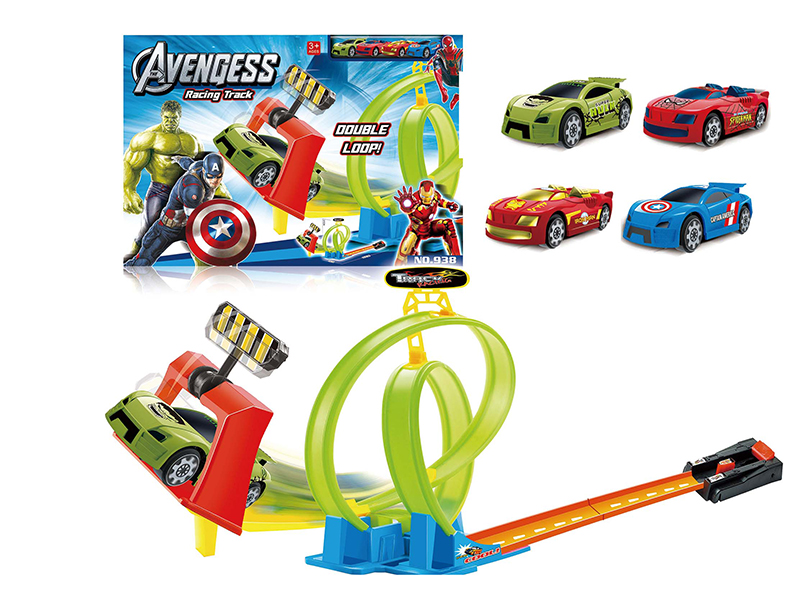 The Avengers Alloy Car Ejection Track Set