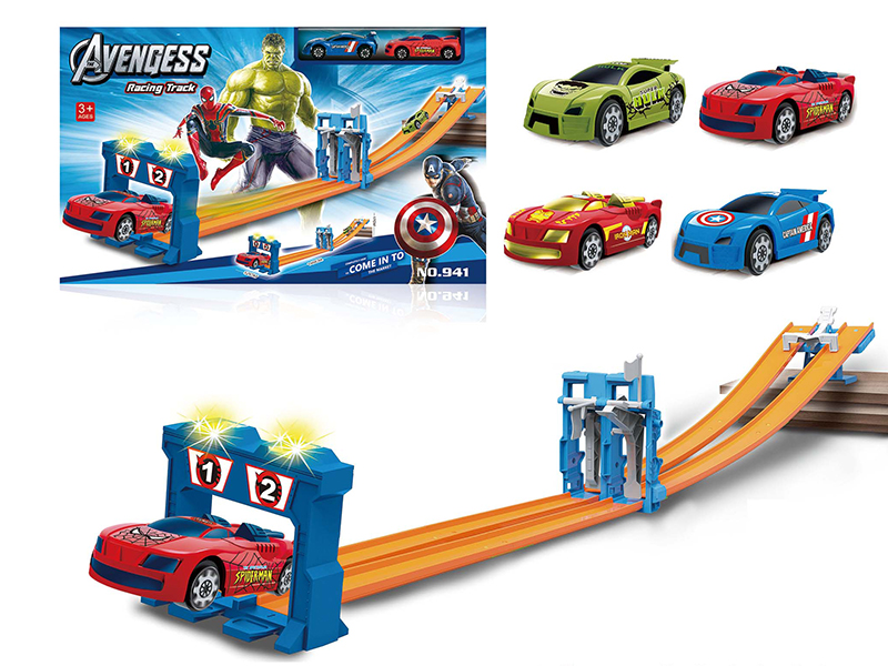 The Avengers Alloy Car Ejection Track Set