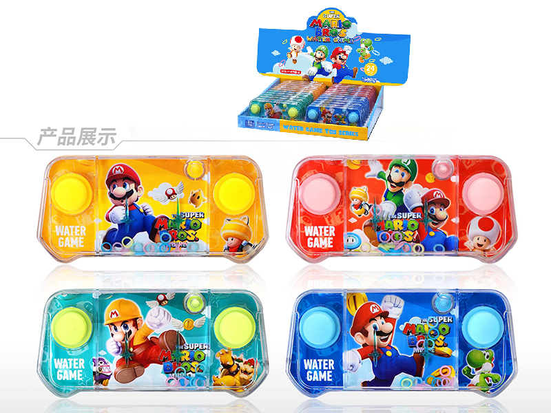24pcs Mario Series Transparent Water Game