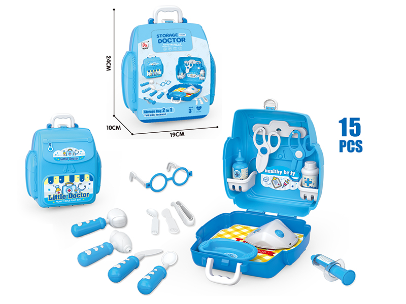 Storage Backpack Doctor Play Set 15pcs