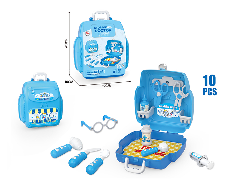 Storage Backpack Doctor Play Set 10pcs