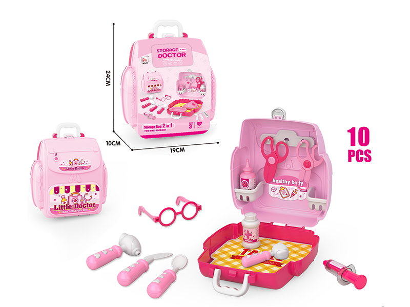 Storage Backpack Doctor Play Set 10pcs