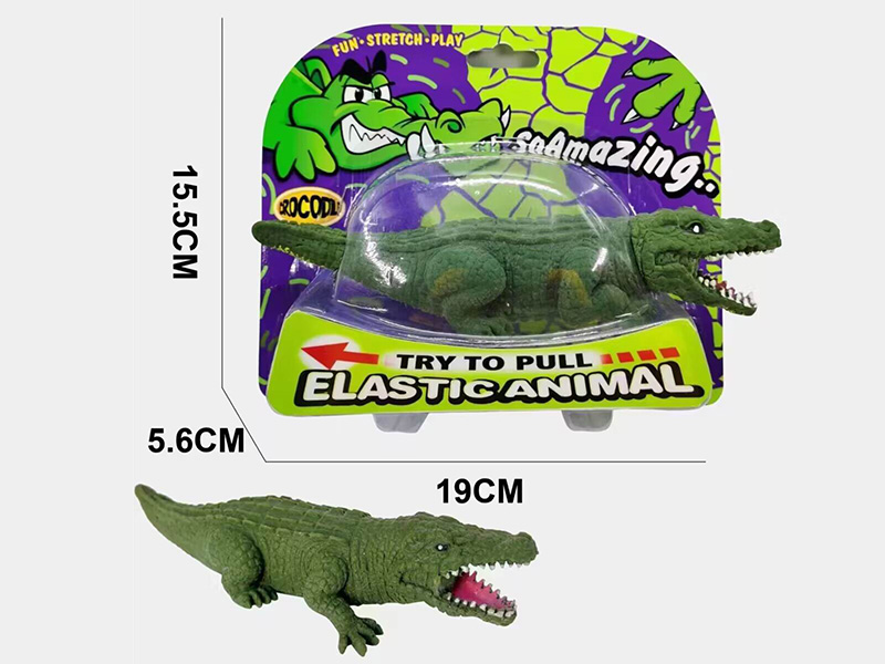 TPR Crocodile Elastic Animal Toy 1pcs