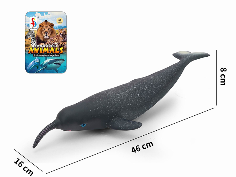 Vinyl Stuffed Cotton Narwhal