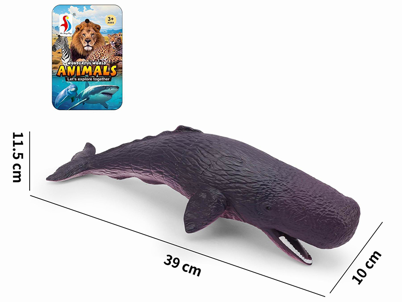 Vinyl Stuffed Cotton Sperm Whale