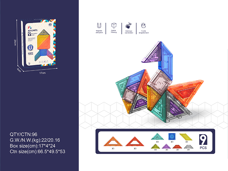 Magnetic Seven Pieces (9PCS)