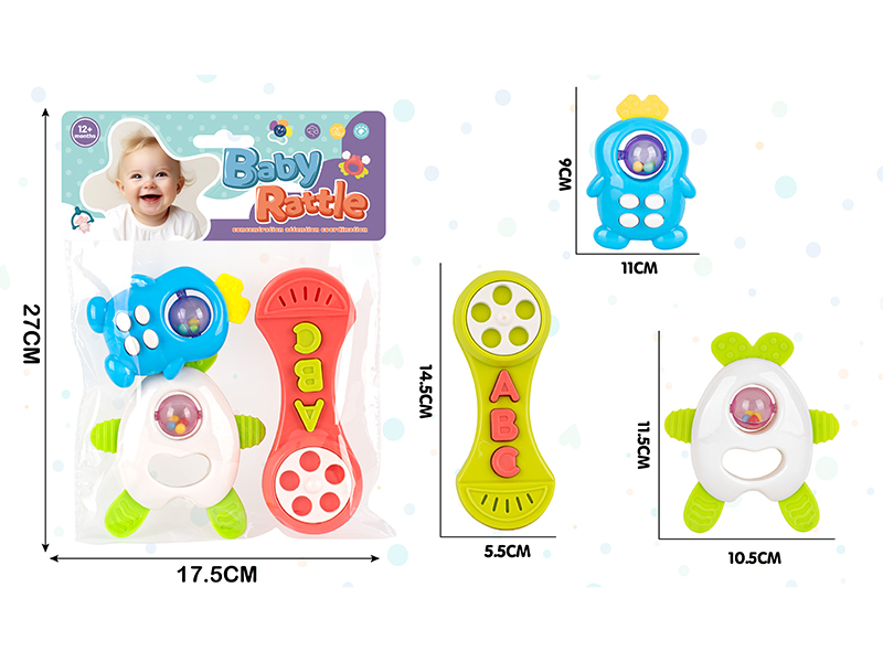 3PCS Baby Rattles