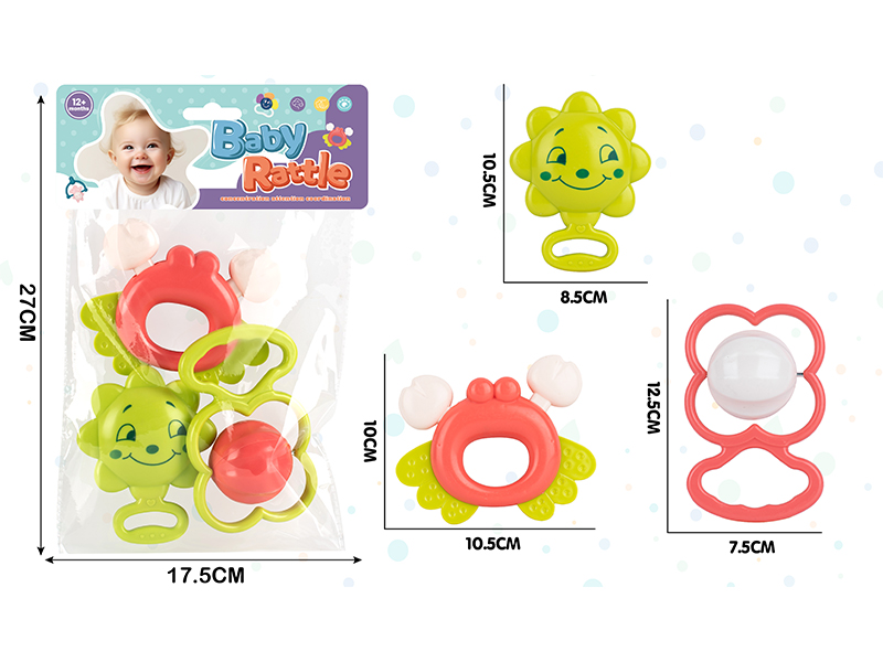 3PCS Baby Rattles