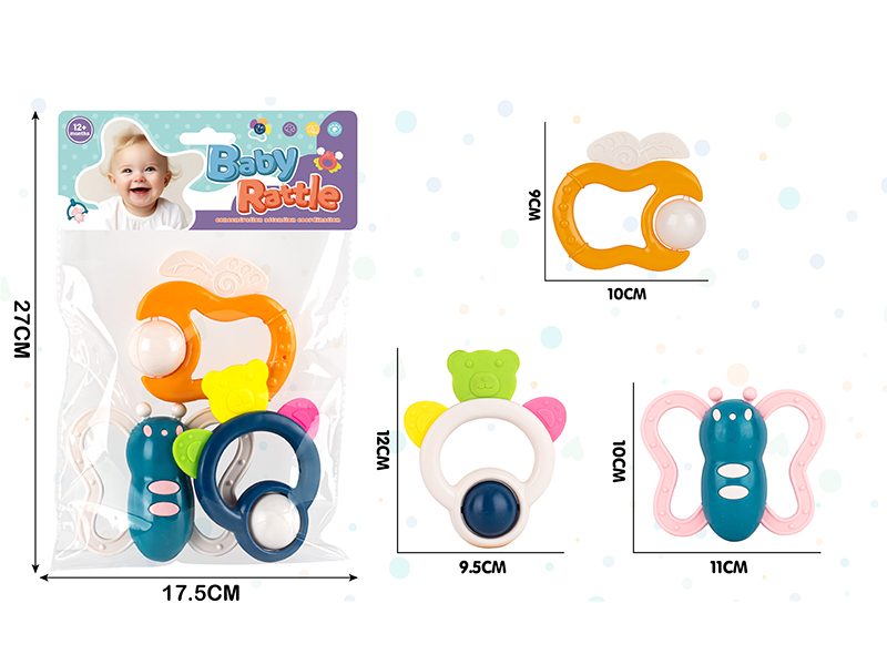 3PCS Baby Rattles