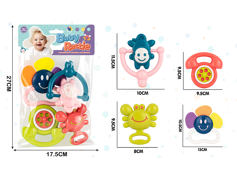 4PCS Baby Rattles