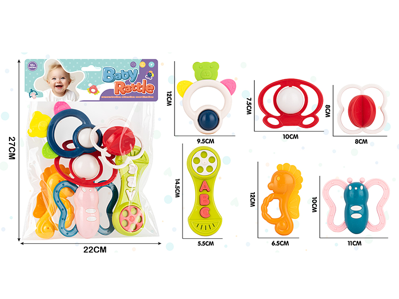6PCS Baby Rattles