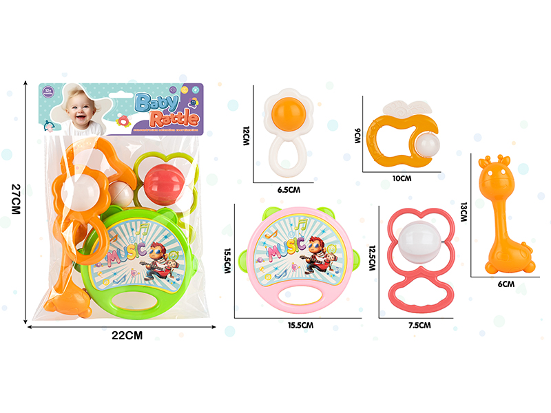 6PCS Baby Rattles