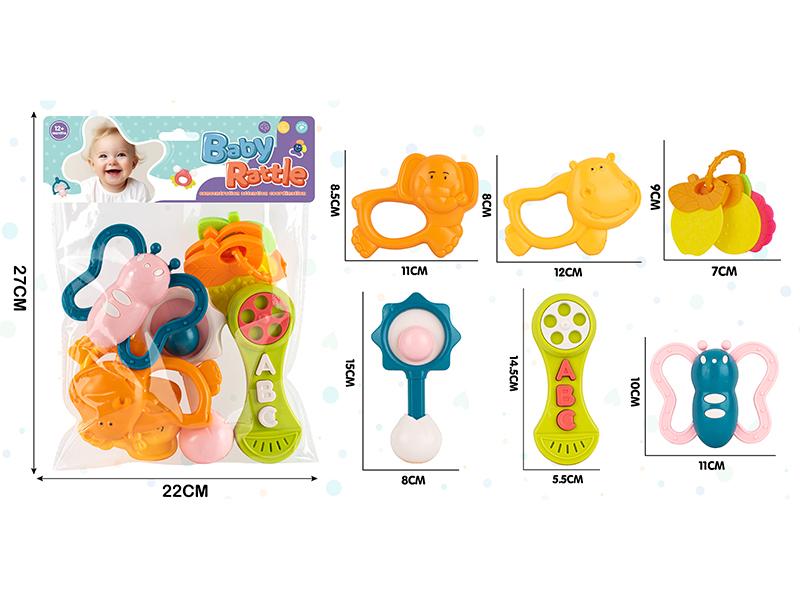 9PCS Baby Rattles