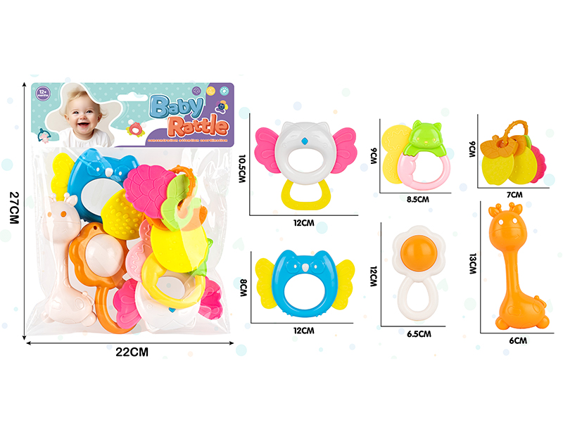9PCS Baby Rattles