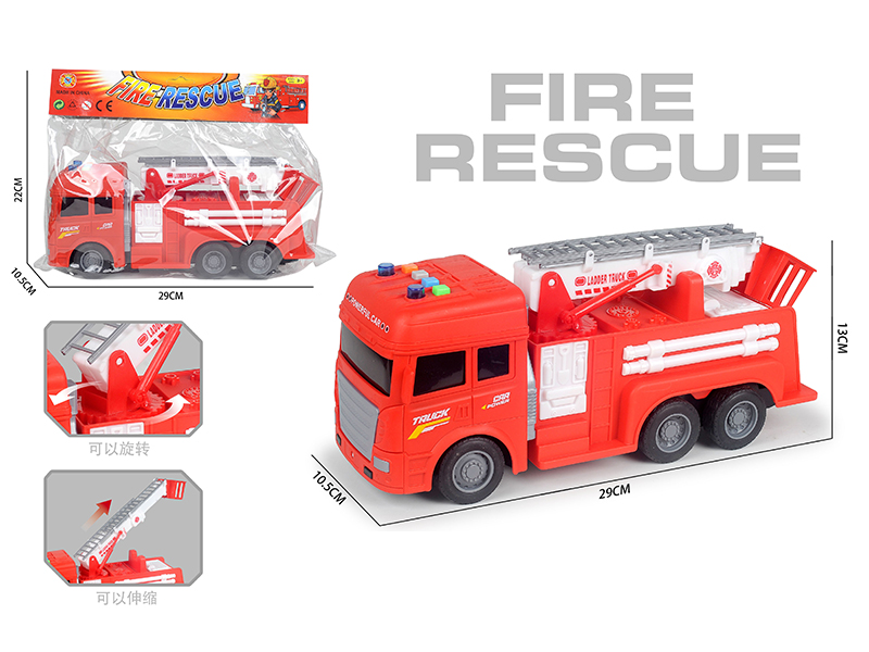 Friction Fire Engine(4 Keys With Light And Music)