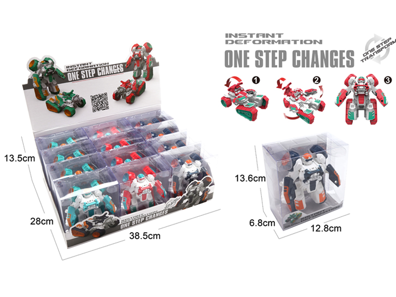 12PCS Deformation Motorcycle Toy Set