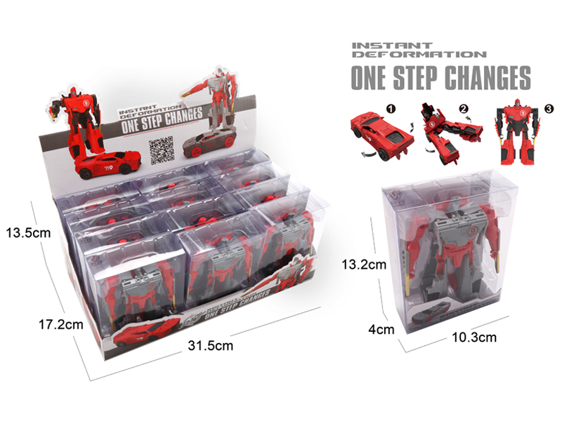 12PCS Deformation Instantaneous Velocity Toy Set