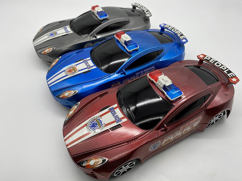 Friction Spray-Painted Police Car