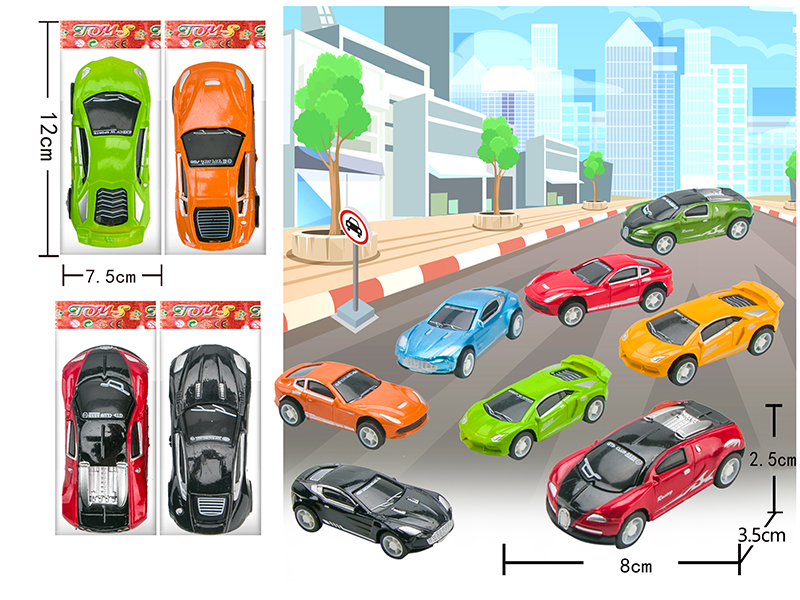 Pull Back Simulated Car 1pcs